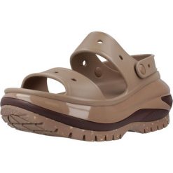 Klapki Crocs Model Classic Mega Crush Sandal Kolor Brązowy. Brązowe klapki damskie Crocs, bez wzorów, z gumy, sportowe, bez obcasa, bez zapięcia. Za 404.00 zł.