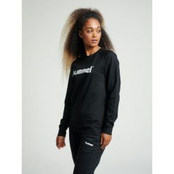 Bluza do piłki ręcznej damska Hummel Go Cotton Logo Sweatshirt Woman. Czarne bluzy damskie Hummel, m, bez wzorów, sportowe, bez ramiączek, bez kaptura. Za 59.00 zł.