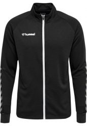 Kurtka Hummel Zip hmlAUTHENTIC Poly. Czarne kurtki sportowe męskie Hummel, m, bez wzorów, z dzianiny, bez kaptura, na fitness i siłownię. Za 107.00 zł.