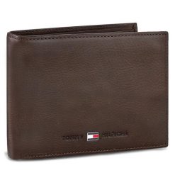 Portfel Tommy Hilfiger. Brązowe portfele męskie Tommy Hilfiger, bez wzorów. Za 219.99 zł.