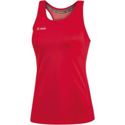 Damski tank top Jako top Run 2.0. Czerwone topy damskie Jako, bez wzorów, sportowe, bez kołnierzyka, bez ramiączek. Za 111.50 zł.