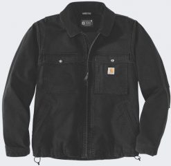 Kurtka męska Carhartt Kurtka Montana Rugged Flex Duck Black. Czarne kurtki męskie Carhartt, m, bez wzorów, bez kaptura. Za 749.00 zł.