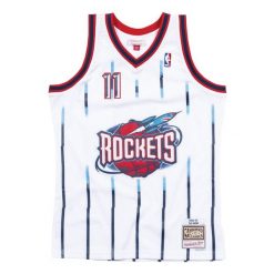 Koszulka Nba Houston Rockets Yao Ming. Białe bluzki damskie Mitchell & Ness, bez wzorów, sportowe, bez kołnierzyka, bez ramiączek. Za 553.00 zł.
