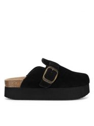 Badura Klapki TS6207-01 Czarny. Czarne klapki damskie Badura, bez wzorów, bez obcasa, bez zapięcia. Za 199.99 zł.