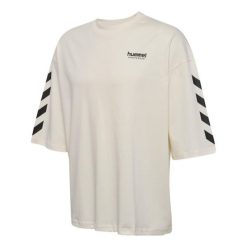 Oversized T-shirt Hummel Willy SW. Białe t-shirty damskie Hummel, bez wzorów, sportowe, bez kołnierzyka, bez ramiączek. Za 181.50 zł.