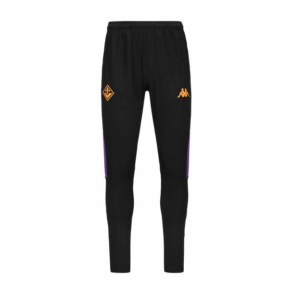 Spodnie dresowe Fiorentina Abunszip Pro 8 2024/25. Czarne spodnie sportowe męskie Kappa, bez wzorów, z dresówki, do piłki nożnej. W wyprzedaży za 229.50 zł.