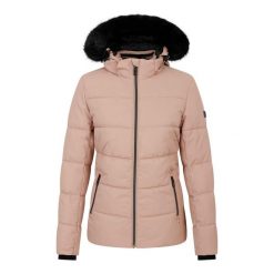 Kurtka Narciarska Damska Glamorize V. Brązowe kurtki sportowe damskie Dare 2B, xl, bez wzorów, z materiału, bez ramiączek, z kapturem, narciarskie. Za 375.99 zł.