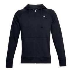 Męska Bluza Z Kapturem Rival Fleece Full Zip. Czarne bluzy męskie Under Armour, m, bez wzorów, bez ramiączek, z kapturem. Za 327.99 zł.