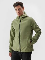 4F Kurtka softshell wiatroodporna membrana 5000 męska - khaki XXL. Brązowe kurtki męskie 4F, na zimę, m, bez wzorów, z dzianiny, z kapturem, wspinaczkowe, windstopper. W wyprzedaży za 139.99 zł.
