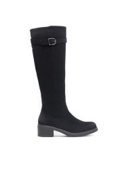 Clara Barson Kozaki FREYDIS SWS61830-12 Czarny. Czarne kozaki damskie Clara Barson, bez wzorów, ze skóry, bez obcasa, na słupku, bez zapięcia. Za 179.99 zł.