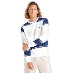 Bluza z bawełna na co dzień na siłownię. Białe bluzy męskie LEONE 1947 APPAREL, bez wzorów, z bawełny, sportowe, bez ramiączek, bez kaptura. W wyprzedaży za 129.42 zł.