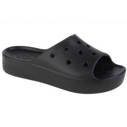 Klapki Crocs Classic Platform Slide W 208180-001 czarne. Czarne klapki damskie bez wzorów, sportowe, bez obcasa, bez zapięcia. Za 308.63 zł.