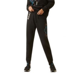 Damskie spodnie dresowe Ariat Real. Czarne spodnie dresowe damskie Ariat, bez wzorów, z dresówki, sportowe. Za 281.50 zł.