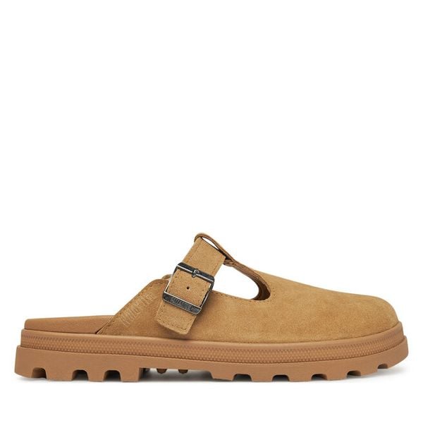 Klapki Palladium. Brązowe klapki damskie Palladium, bez wzorów, bez zapięcia. Za 319.99 zł.