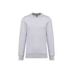 Bluza z okrągłym dekoltem Kariban. Szare bluzy męskie KARIBAN, m, bez wzorów, bez ramiączek, bez kaptura. Za 184.50 zł.