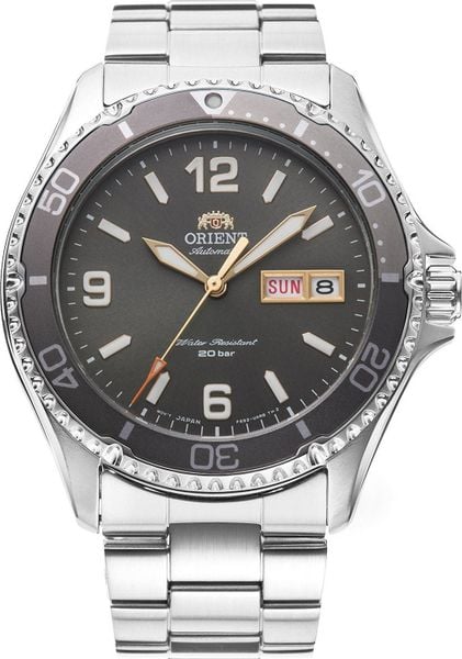 Zegarek Orient Zegarek męski Orient RA-AA0819N19B srebrny. Szare zegarki męskie Orient, bez wzorów, srebrne. Za 1,475.50 zł.