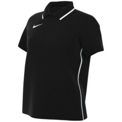 Koszulka damska Nike Dri-Fit Park 26 Polo. Czarne koszulki sportowe damskie Nike, bez wzorów, z poliesteru, bez ramiączek, do piłki nożnej, dri-fit (nike). Za 89.99 zł.
