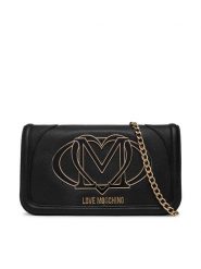 LOVE MOSCHINO Torebka JC4010PP1NLG0000 Czarny. Czarne torebki wizytowe damskie Love Moschino, bez wzorów, ze skóry, bez dodatków. Za 589.99 zł.