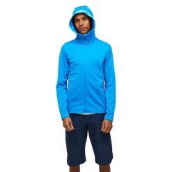 Bluza Peak Performance męska Rider Tech Zip Hood niebieska - XXL. Niebieskie bluzy męskie Peak Performance, m, bez wzorów, bez kaptura. W wyprzedaży za 609.00 zł.
