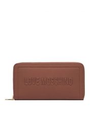 LOVE MOSCHINO Portfel Signature Love JC5500PP1PLE0200 Brązowy. Brązowe portfele damskie Love Moschino, ze skóry. Za 459.99 zł.