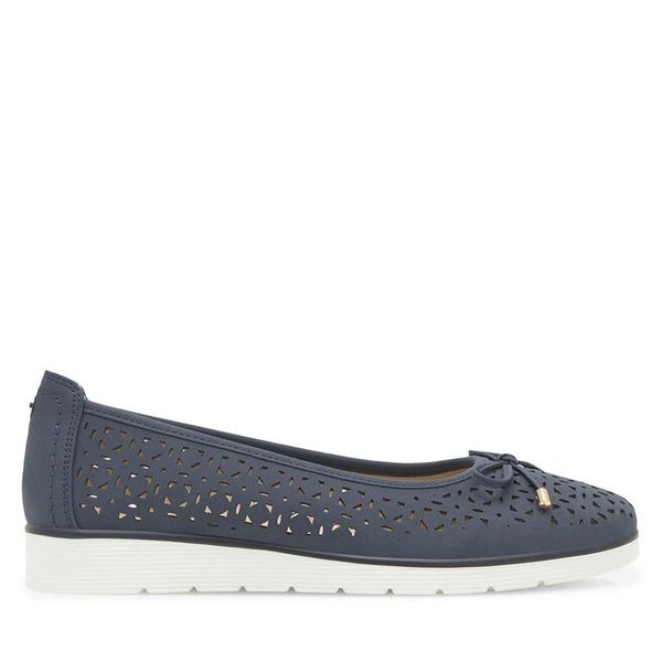 Baleriny Clara Barson. Niebieskie balerinki damskie Clara Barson, bez wzorów, bez obcasa, bez zapięcia. Za 89.99 zł.