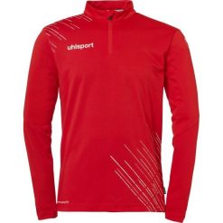 Top treningowy 1/4 zip Uhlsport Score 26. Białe bluzy męskie Uhlsport, bez wzorów, sportowe, bez ramiączek, bez kaptura. Za 212.50 zł.