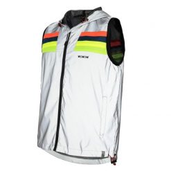 WOWOW - Sportowa Kurtka Rowerowa Unisex W Pełni Odblaskowa. Szare kurtki sportowe damskie WOWOW, l, bez wzorów, z materiału, bez ramiączek, bez kaptura, rowerowe. Za 320.95 zł.