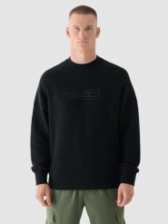 4F Bluza dresowa nierozpinana bez kaptura męska - czarna 3XL. Czarne bluzy sportowe męskie 4F, m, bez wzorów, z bawełny, bez kaptura. W wyprzedaży za 79.99 zł.