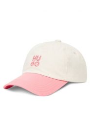 HUGO Czapka z daszkiem Asya 50546581 Écru. Czapki damskie Hugo, bez wzorów, z bawełny. Za 119.99 zł.