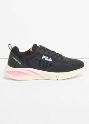 Sneakersy Fila z lekką podeszwą. Czarne obuwie sportowe damskie bonprix, bez wzorów, bez zapięcia. Za 169.99 zł.