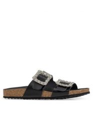 Geox Klapki D Brionia R D45Y3A 000T5 C9999 Czarny. Czarne klapki damskie Geox, bez wzorów, ze skóry, bez obcasa, bez zapięcia. Za 469.99 zł.