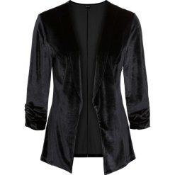 Dżinsy z dekoracyjnymi guzikami. bonprix ciemny denim. Niebieskie jeansy damskie bonprix, bez wzorów, z denimu. Za 129.99 zł.