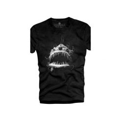 T-shirt UNDERWORLD Ring spun cotton Fish. Czarne t-shirty męskie Underworld, m, bez wzorów, z bawełny, bez kołnierzyka, bez ramiączek. Za 69.99 zł.