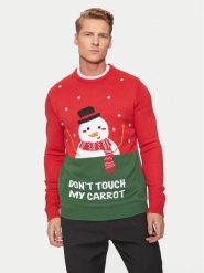 Only & Sons Sweter Xmas 22031170 Czerwony Regular Fit. Czerwone swetry męskie Only & Sons, l, bez wzorów, z syntetyku, bez kołnierzyka, bez ramiączek. Za 129.99 zł.