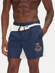 Aeronautica Militare Szorty kąpielowe 251BW228CT3539 Granatowy Regular Fit. Niebieskie kąpielówki męskie Aeronautica Militare, bez wzorów, z syntetyku. Za 309.99 zł.