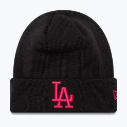 Czapka zimowa New Era Le Beanie La Dodgers. Czarne czapki damskie New Era, na zimę, bez wzorów. Za 129.99 zł.