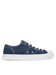 Polo Ralph Lauren Trampki Ayers Low Sk 809P07627002 Niebieski. Niebieskie trampki męskie Polo Ralph Lauren, bez wzorów, z materiału, bez zapięcia. Za 509.99 zł.