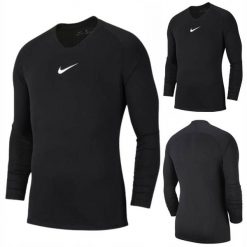 Koszulka termoaktywna do piłki nożnej męska Nike Dry Park sportowa. Czarne koszulki sportowe męskie Nike, m, bez wzorów, z syntetyku, bez ramiączek, do piłki nożnej. Za 82.00 zł.