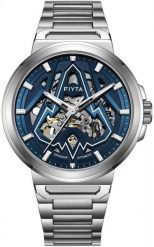 Zegarek męski Fiyta DGA35011.WLW srebrny. Szare zegarki męskie Monroe, bez wzorów, srebrne. Za 1,250.00 zł.