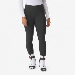 Legginsy do narciarstwa biegowego damskie Quechua XCS 100. Czarne legginsy damskie QUECHUA, bez wzorów, z dzianiny. Za 89.99 zł.