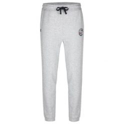 Męskie spodnie dresowe Loap Edikant szare. Szare spodnie sportowe męskie Givova, m, bez wzorów, z bawełny, do biegania. Za 186.99 zł.