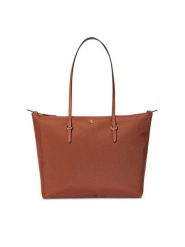 LAUREN RALPH LAUREN Torebka 431916737051 Brązowy. Brązowe shopperki damskie Lauren Ralph Lauren, bez wzorów, z materiału, bez dodatków. Za 639.99 zł.