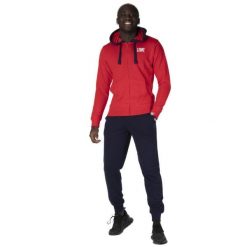 Męski dres Leone 1947 Apparel. Czerwone komplety dresowe męskie LEONE 1947 APPAREL, m, bez wzorów, z dresówki. Za 383.11 zł.