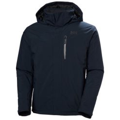 Kurtka narciarska Helly Hansen Crewser. Niebieskie kurtki sportowe męskie Helly Hansen, na zimę, m, bez wzorów, bez kaptura, narciarskie. Za 1,112.50 zł.