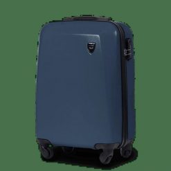 WALIZKA MAŁA KABINOWA WINGS PLOVER 20" DARK BLUE. Niebieskie walizki damskie Wings, bez wzorów, z materiału, małe. Za 89.90 zł.