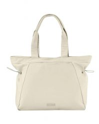 Torba shopper WINGS SOLENNE 14L pojemna BEIGE. Brązowe torby na laptopa damskie Wings, bez wzorów, z materiału, duże. Za 109.90 zł.