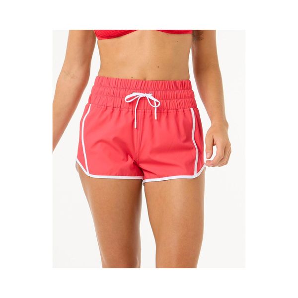 Spodenki surfingowe damskie Rip Curl High Waist Retro Volley 3" Czerwony. Czerwone szorty damskie Rip Curl, bez wzorów, retro, z podwyższonym stanem. Za 139.00 zł.