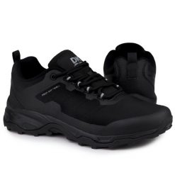 Buty męskie trekkingowe DK FALER. Czarne trekkingi męskie DK, z materiału, bez zapięcia. Za 158.00 zł.