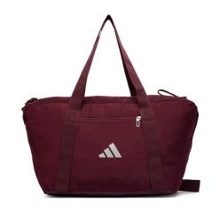 Torebka adidas. Czerwone shopperki damskie Adidas, bez wzorów, bez dodatków. Za 149.99 zł.