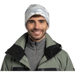 Czapka BUFF POLAR PRINTS BEANIE COMAT SNOW. Białe czapki damskie Buff, bez wzorów, z polaru, sportowe. W wyprzedaży za 97.44 zł.